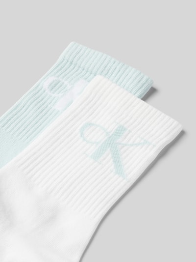 Calvin Klein Jeans Socken mit Label-Details im 2er-Pack Hellblau 2