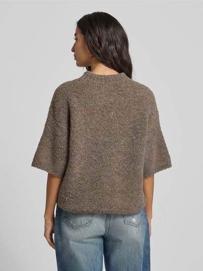 American Vintage Strickpullover aus Leinen-Mix mit Alpaka-Anteil Modell 'ZOLLY' Taupe 5