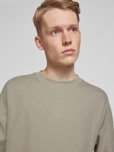 Calvin Klein Jeans Longsleeve mit Ziernähten Graphit 3