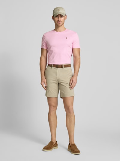 Polo Ralph Lauren T-Shirt mit Label-Stitching Pink 1