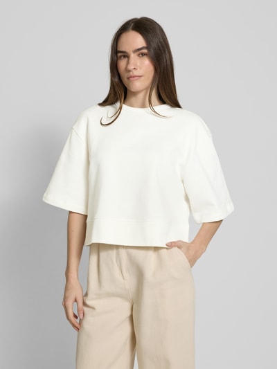 JAKE*S STUDIO WOMAN Sweatshirt met halflange mouwen Offwhite - 4