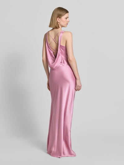 LUXUAR FASHION Abendkleid mit rückseitiger Schnürung Rosa 5