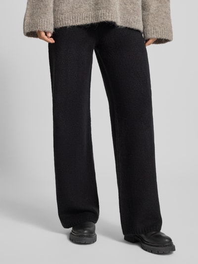Jake*s Casual Wide Fit Strickhose mit elastischem Bund Black 4