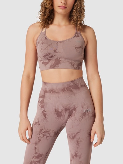 ICANIWILL Bustier in batiklook, model 'Define Seamless Tie Dye' Mauve  - 4