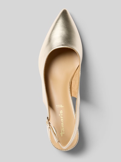 Tamaris Pumps mit Blockabsatz Gold 3
