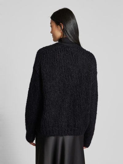 Weekend Max Mara Cardigan mit V-Ausschnitt Modell 'PONTIAC' Black 5