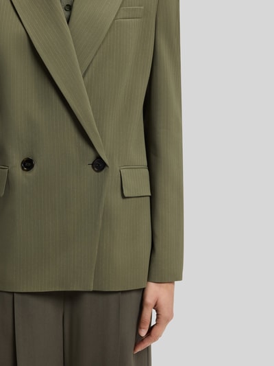 BOSS Regular fit korte blazer van viscosemix model 'JALETO12' Olijfgroen - 6