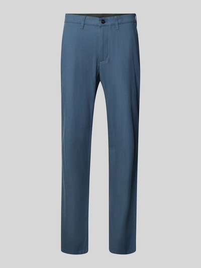 Christian Berg Men Straight fit stoffen broek van viscosemix Blauw - 2