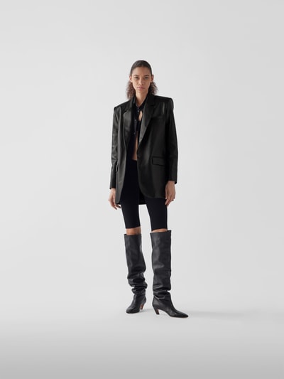 Magda Butrym Blazer aus Schafsleder Black 1