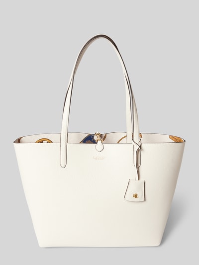 Lauren Ralph Lauren Shopper mit Label-Print Ecru 2