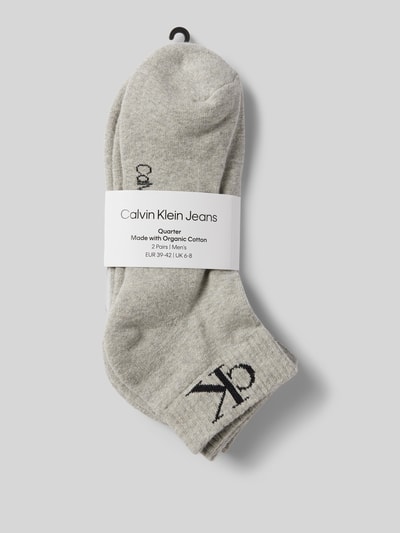 Calvin Klein Jeans Socken mit Logo-Stitching im 2er-Pack Hellgrau 3