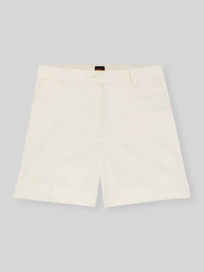 BOSS Orange relaxed fit short van katoenmix model 'TANESSA-D' Offwhite - 2
