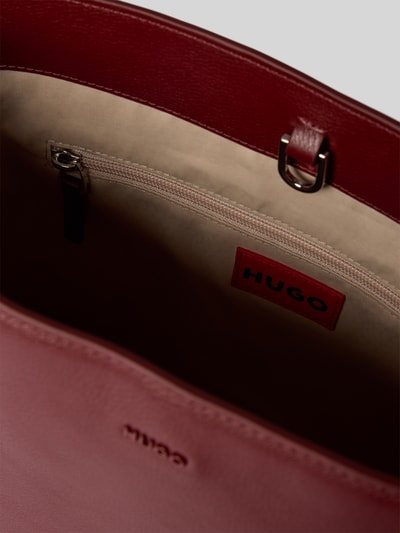 HUGO Shopper in leerlook, model 'BEL 2.0_BUCKET' Donkerrood - 5