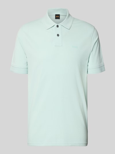 Produktfoto, Regular Fit Poloshirt aus reiner Baumwolle Modell 'PRIME' von BOSS Orange in Optik: Unifarben, Piqué-Struktur, Label-Applikation