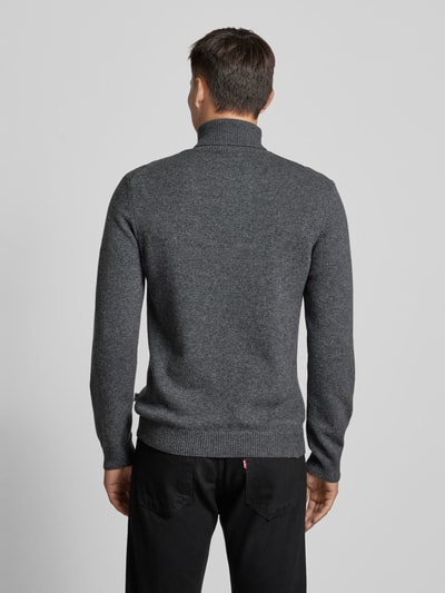 Casual Friday Rollkragenpullover mit Label-Detail Modell 'Karl' Hellgrau 5