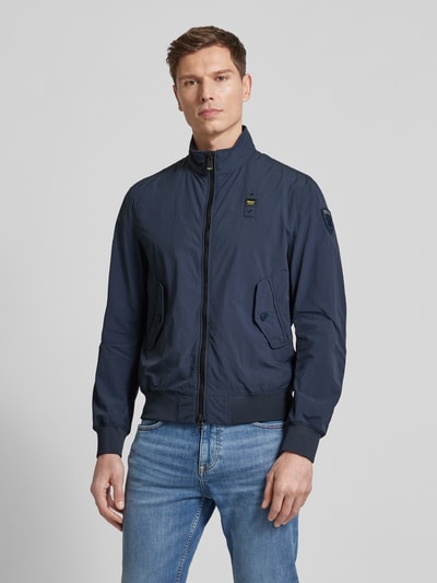 Blauer Usa Jacke mit Stehkragen Modell 'ALWIN' Marine 4