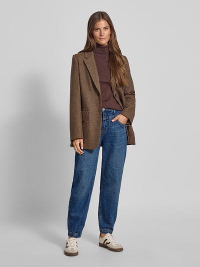 Rich & Royal Mom Fit Jeans mit Eingrifftaschen Blau 1