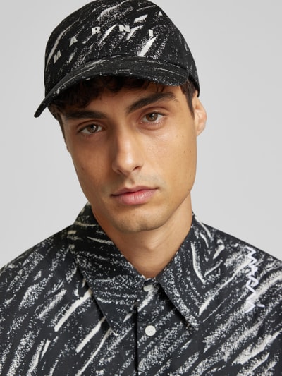 Marni Basecap mit Label-Print Black 1