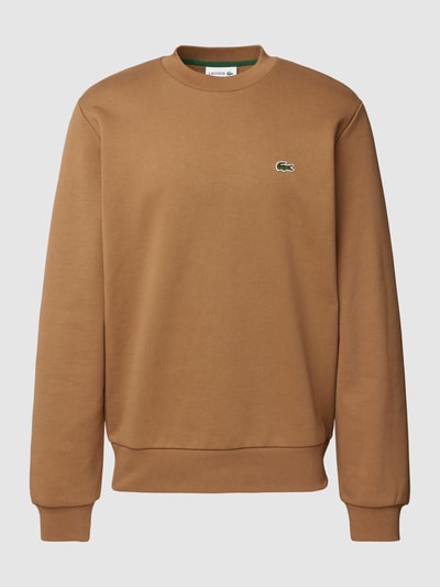 Lacoste Sweatshirt mit Logo-Stitching Camel 2