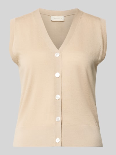 MM by Max Mara Regular Fit Weste aus reiner Wolle Modell 'LALBATA' Sand 1
