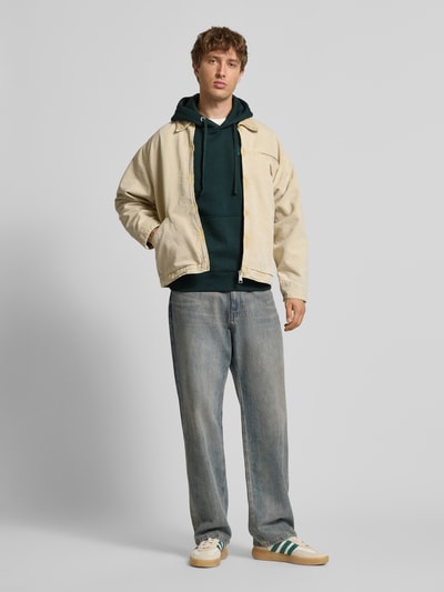 Alpha Industries Regular Fit Hoodie mit Logo-Patch Petrol 1