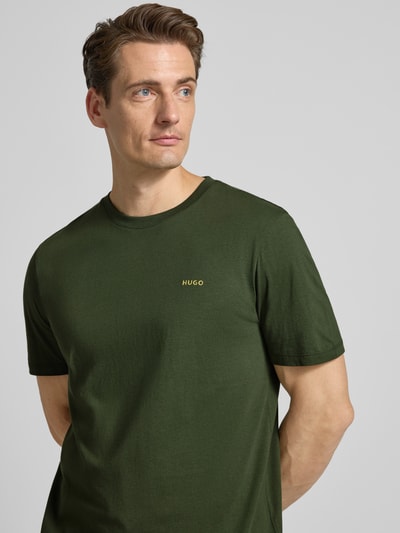 HUGO T-Shirt mit Rundhalsausschnitt Modell 'Dero' Dunkelgruen 3