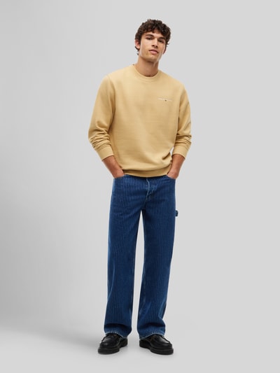 Tommy Jeans Regular Fit sweatshirt met kleine logo-opschrift Beige - 1
