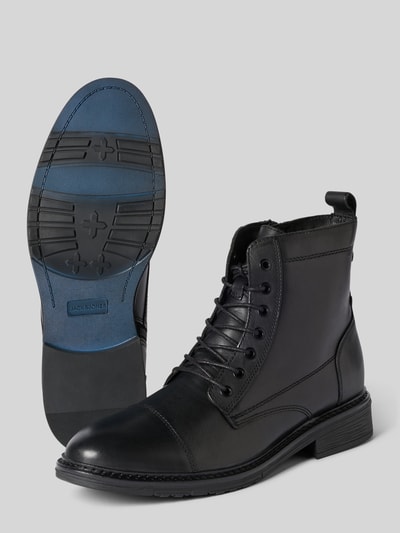 Jack & Jones Veterlaarzen met gestructureerde zool, model 'WENTWORTH' Zwart - 4