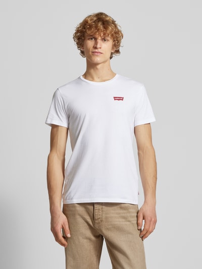 Levi's® T-Shirt mit Label-Print im 2er-Pack Weiss 4