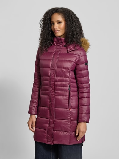 Frieda & Freddies Steppjacke mit Reißverschlusstaschen Modell 'DALIA' Lila 4