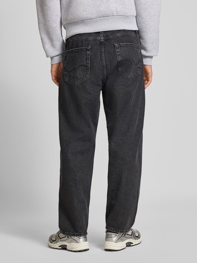 JACK & JONES Jeansy o szerokim kroju z 5 kieszeniami model ‘Alex’ Czarny 5