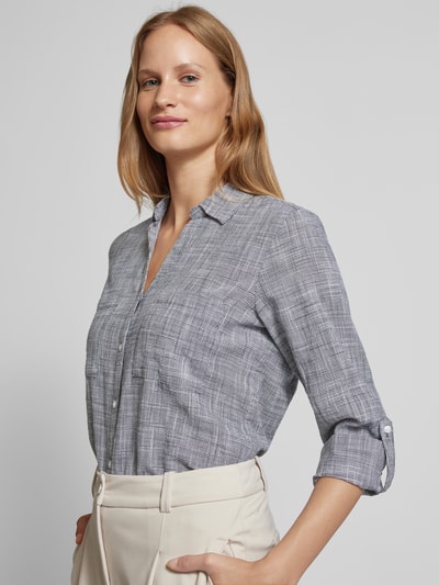 Tom Tailor Bluse mit Umlegekragen Dunkelblau 3