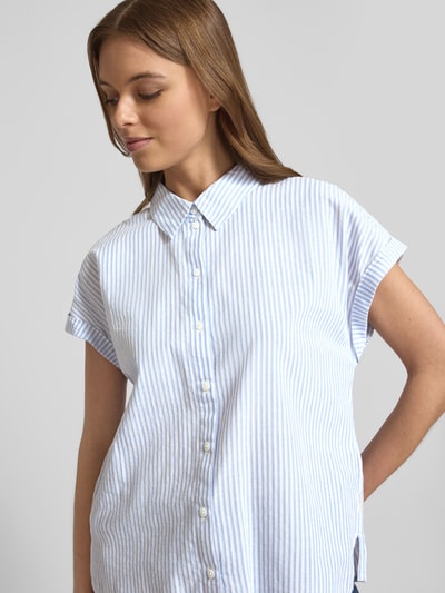 Tom Tailor Denim Loose Fit Bluse mit Streifenmuster Blau 3