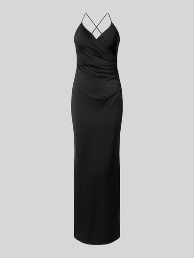 Jake*s Cocktail Abendkleid mit gekreuzten Trägern und V-Ausschnitt Black 2