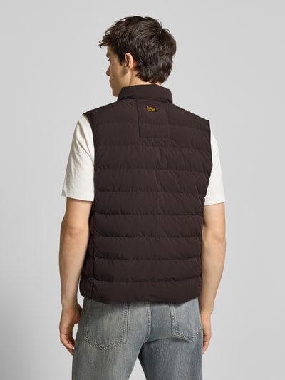 G-Star Raw Bodywarmer met opstaande kraag Donkerbruin - 5
