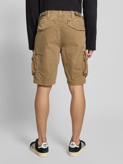 Superdry Korte cargobroek met labeldetail Camel - 5