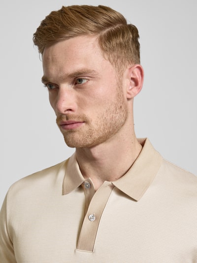 BOSS Regular Fit Poloshirt mit Label-Detail Modell 'Parlay' Beige 3