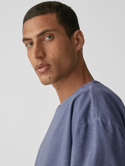 Maison Margiela Oversized T-Shirt Blau 3