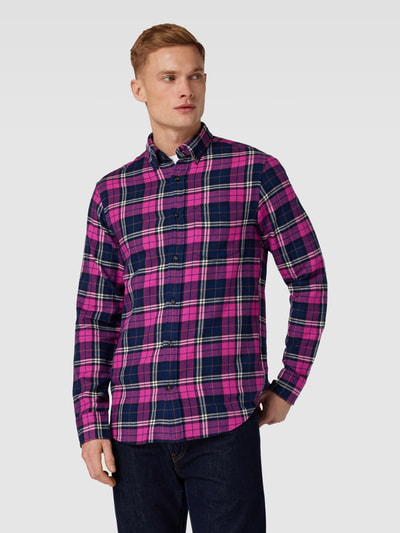 Gant Regular Fit Freizeithemd mit Tartan-Karo Pink 4