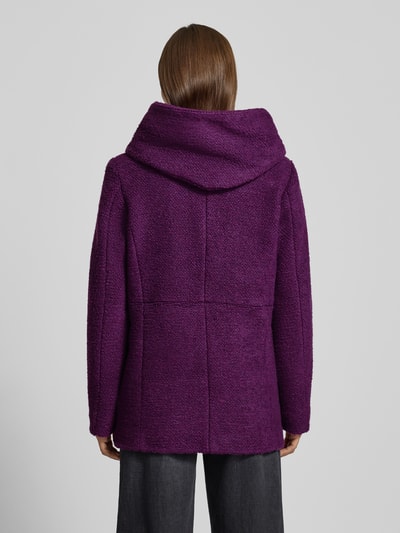 Milo Coats Jack met opstaande kraag, model 'JESSE' Paars - 5