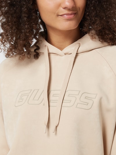 Guess Activewear Hoodie mit Logo Modell 'Euphemia' Taupe 3