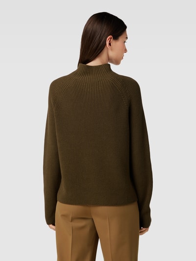 Marc O'Polo Strickpullover mit Stehkragen Khaki 5