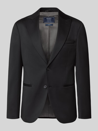 MCNEAL Regular fit colbert van satijn Zwart - 2