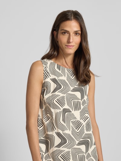 OPUS Sukienka midi z wiskozy model ‘Wicy move’ Piaskowy 3