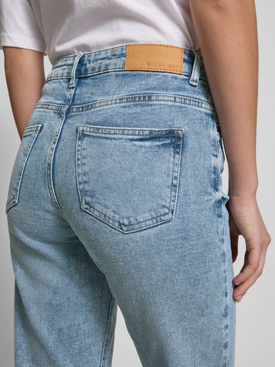 Noisy May Straight fit jeans met stretch, model 'MONICA' Lichtblauw - 3