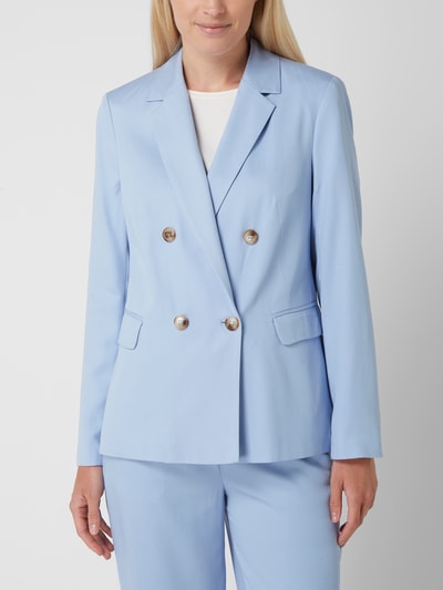 comma Blazer van lyocell  Hemelsblauw - 4