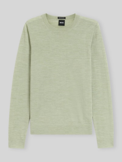BOSS Regular Fit Pullover aus reiner Schurwolle Modell 'Ferpina' Lind 2