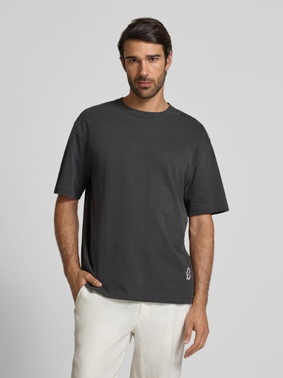 Samsøe Samsøe Oversized T-Shirt mit Motiv-Print Modell 'SWIRL' Graphit 4