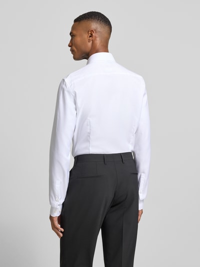 Jake*s Slim Fit Businesshemd mit extra langem Arm Weiss 5