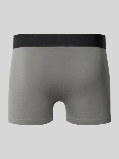 Snocks Boxershort met elastische logoband in een set van 2 stuks Antraciet - 3